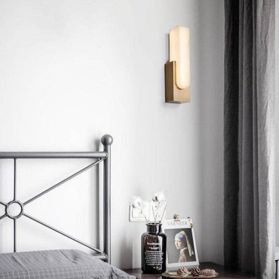 Applique Murale Design LED en Marbre Allongé Luxury - Lumiine
