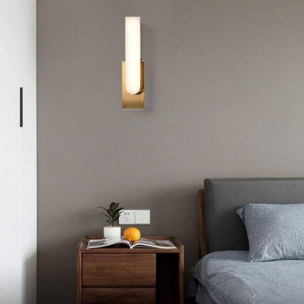 Applique Murale Design LED en Marbre Allongé Luxury - Lumiine