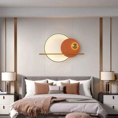 Applique Murale Design Led Ronde avec Anneau Lumineux Globe - Lumiine
