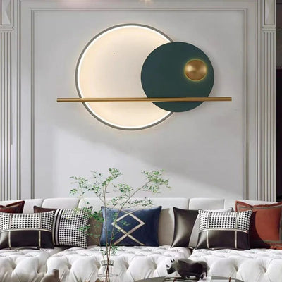 Applique Murale Design Led Ronde avec Anneau Lumineux Globe - Lumiine
