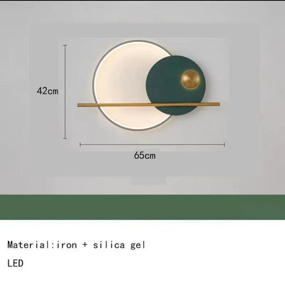 Applique Murale Design Led Ronde avec Anneau Lumineux Globe - Lumiine
