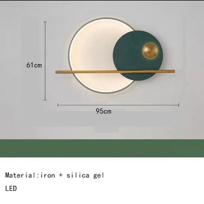 Applique Murale Design Led Ronde avec Anneau Lumineux Globe - Lumiine
