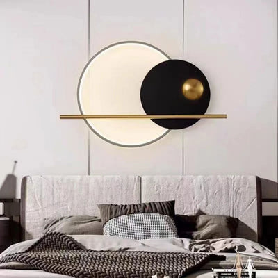 Applique Murale Design Led Ronde avec Anneau Lumineux Globe - Lumiine
