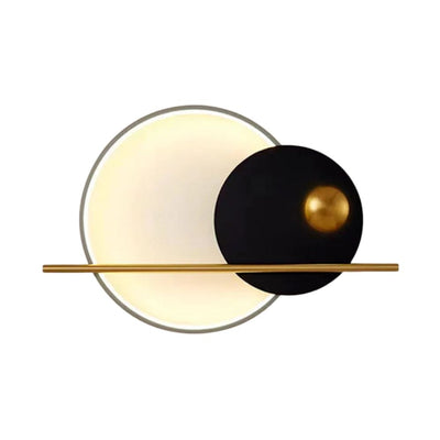 Applique Murale Design Led Ronde avec Anneau Lumineux Globe | Lumiine

