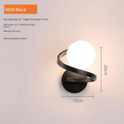 Applique Murale Design Or avec Boule en  Loft - Lumiine