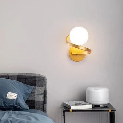 Applique Murale Design Or avec Boule en  Loft - Lumiine