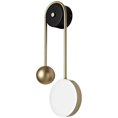 Applique Murale Dorée Deux Boules - Lumiine