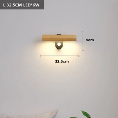 Applique Murale en Bois avec Ampoule Led pour Intérieur - Lumiine
