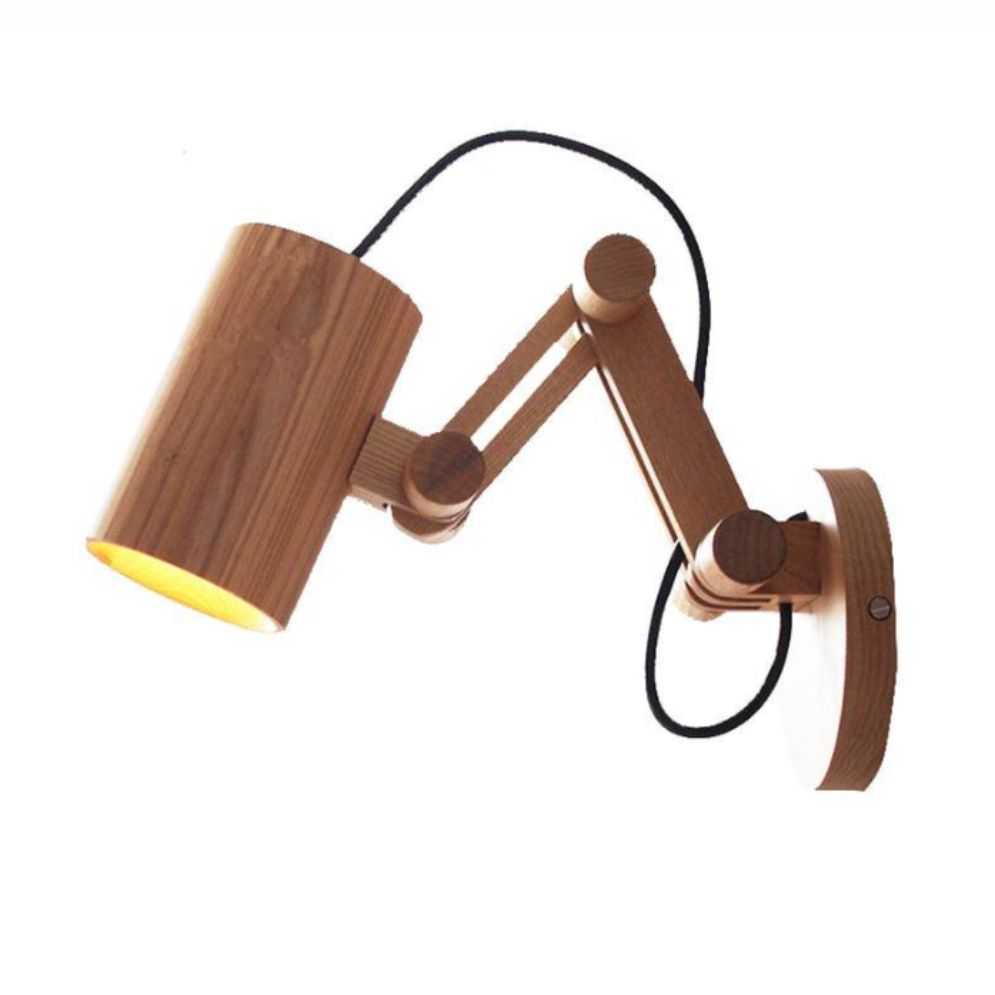 Applique Murale en Bois avec Ampoule Led - Lumiine