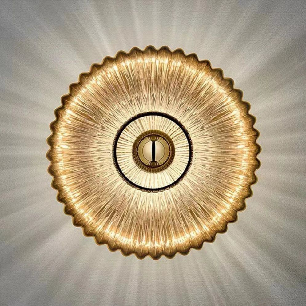 Applique Murale en Verre Bauhaus avec Effet Sur le Mur - Lumiine