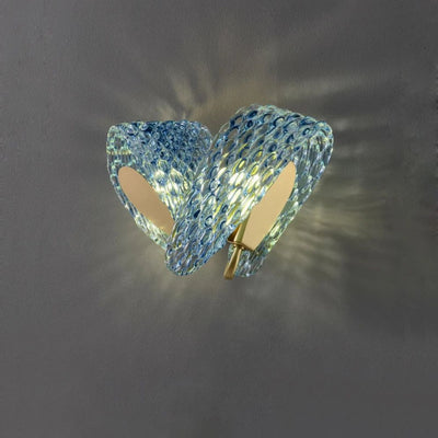 Applique Murale Led Bleue avec Lumière Ondulée