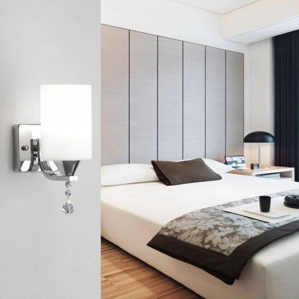 Applique Murale Led Chromée avec Abat-Jour Hôtel - Lumiine