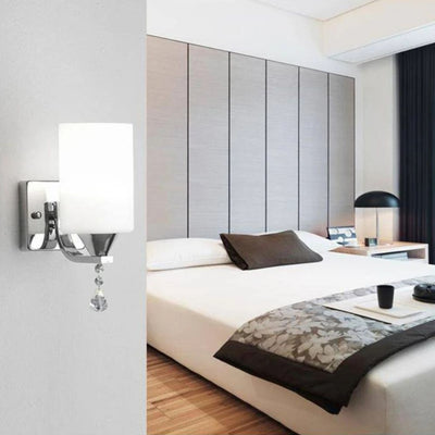 Applique Murale Led Chromée avec Abat-Jour Hôtel - Lumiine
