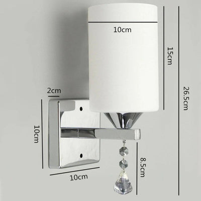 Applique Murale Led Chromée avec Abat-Jour Hôtel - Lumiine