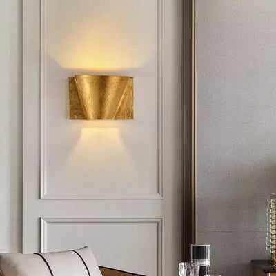 Applique Murale Led Dorée pour Miroir Rétro - Lumiine