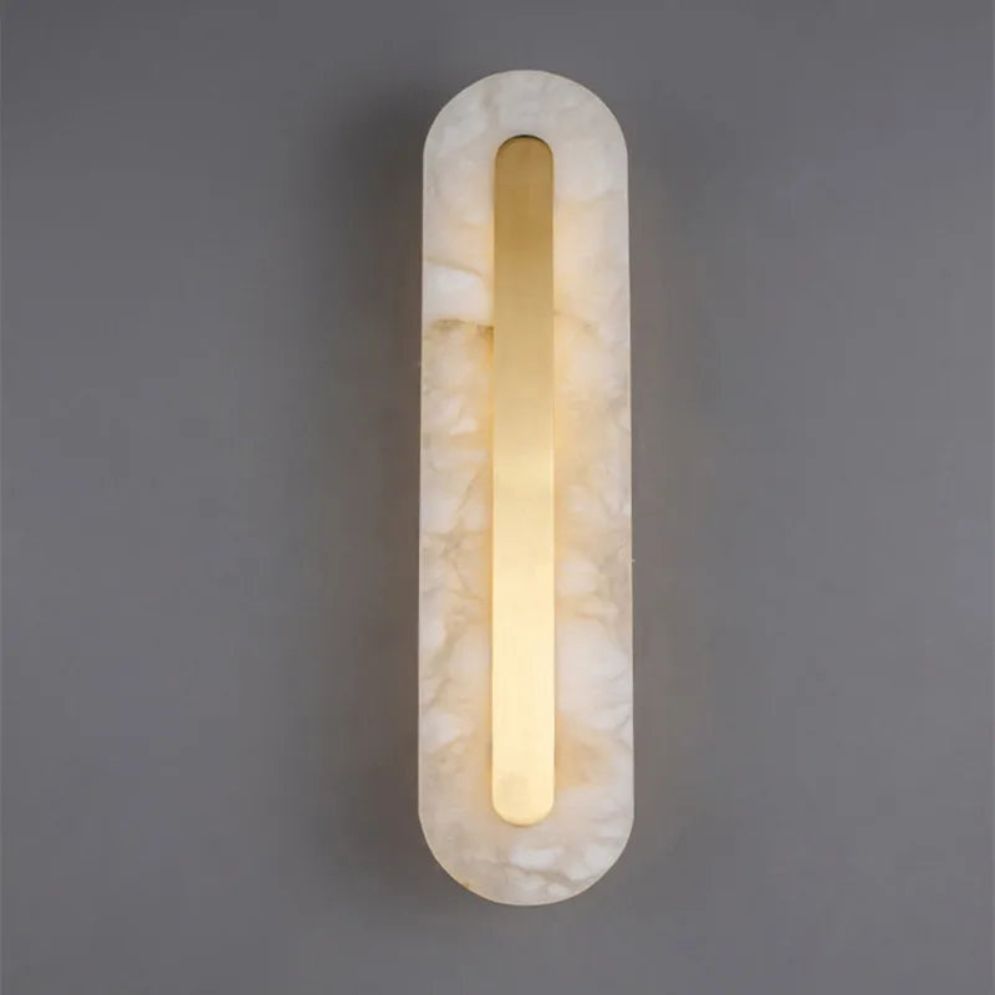 Applique Murale Led Elliptique Marbre Européen Minimaliste - Lumiine