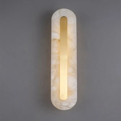 Applique Murale Led Elliptique Marbre Européen Minimaliste - Lumiine