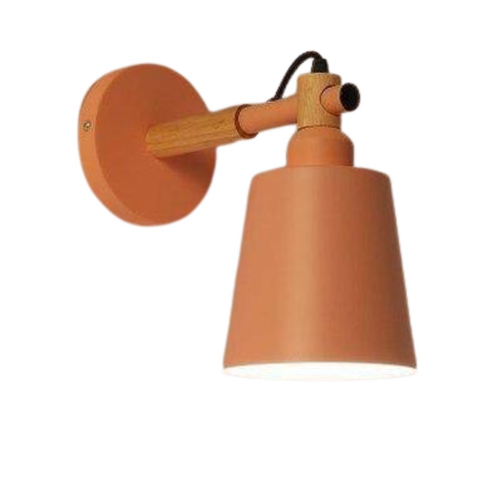 Applique Murale Led En Bois Avec Abat-jour Suspendu