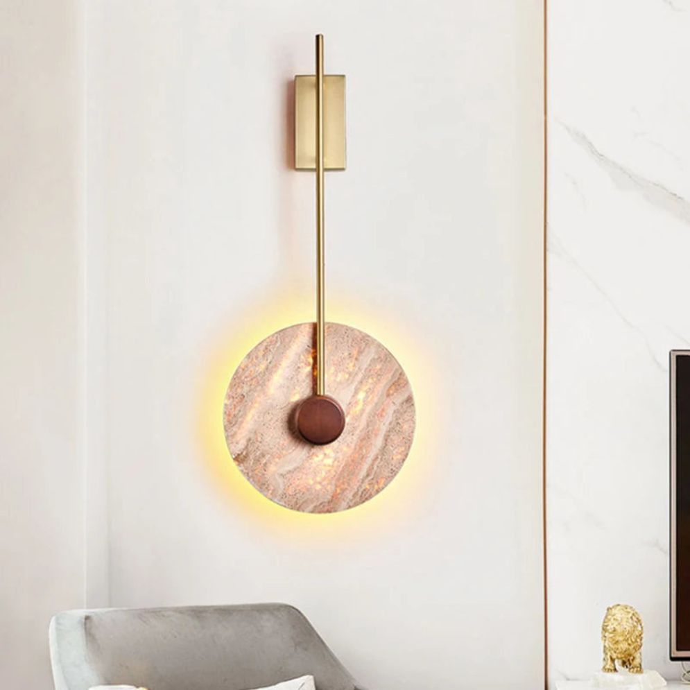 Applique Murale Led en Marbre Naturel - Lumiine
