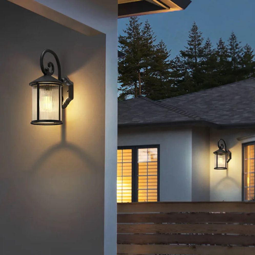 Applique Murale Led Extérieure Noire Métal - Lumiine
