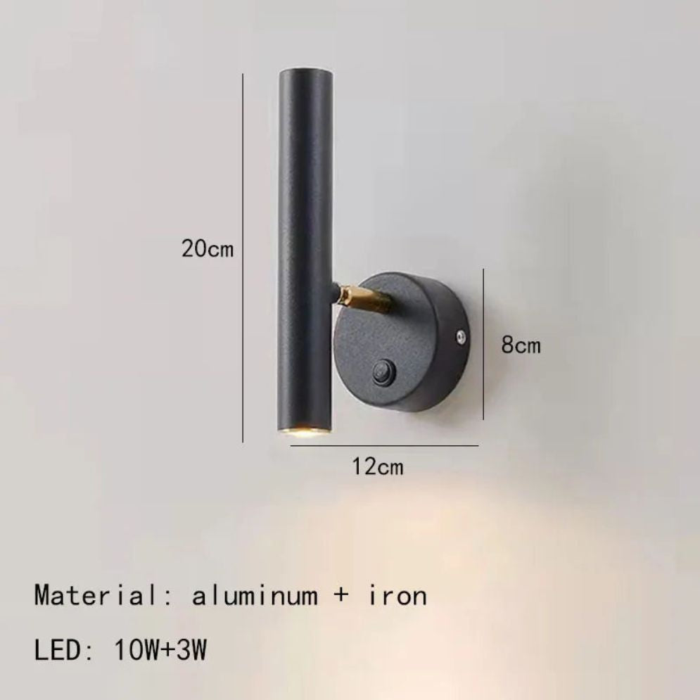 Applique Murale Led Lampe Liseuse Chambre Rotatif Mur Rotatif - Lumiine