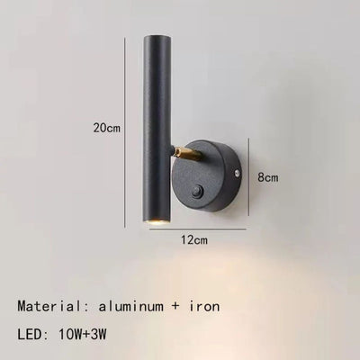 Applique Murale Led Lampe Liseuse Chambre Rotatif Mur Rotatif - Lumiine