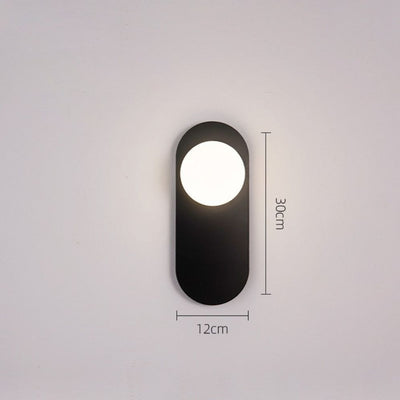 Lampe Applique Murale led Moderne Minimaliste Noir - Lumiine