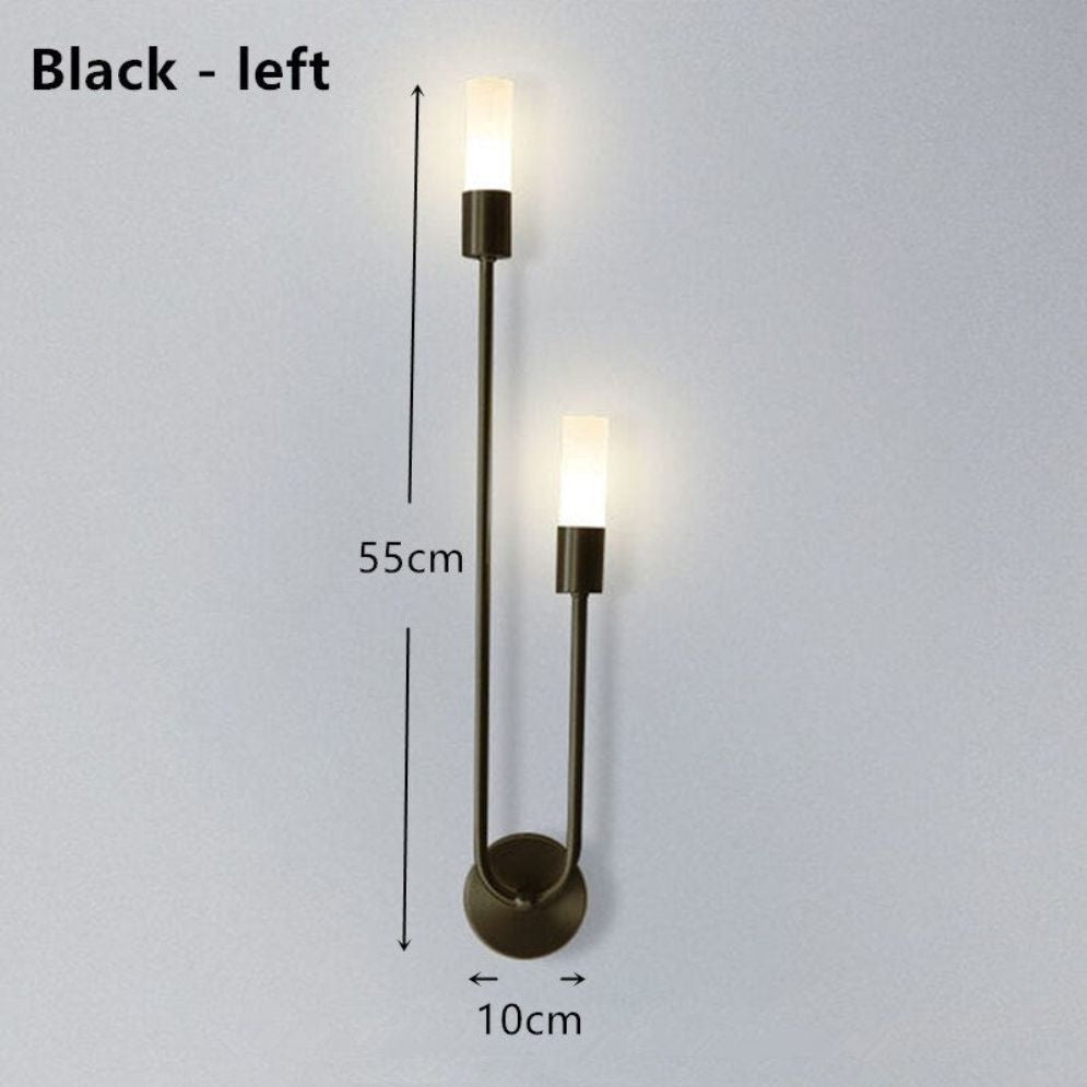 Applique Murale LED Noir ou Or en Forme de U - Lumiine