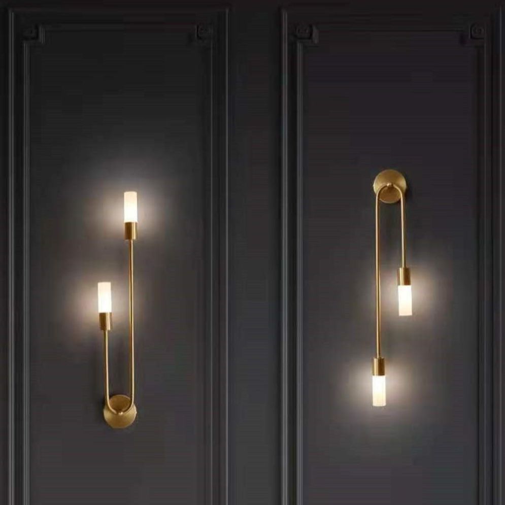 Applique Murale LED Noir ou Or en Forme de U
