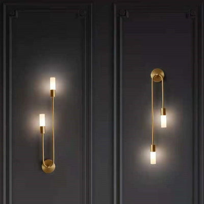 Applique Murale LED Noir ou Or en Forme de U