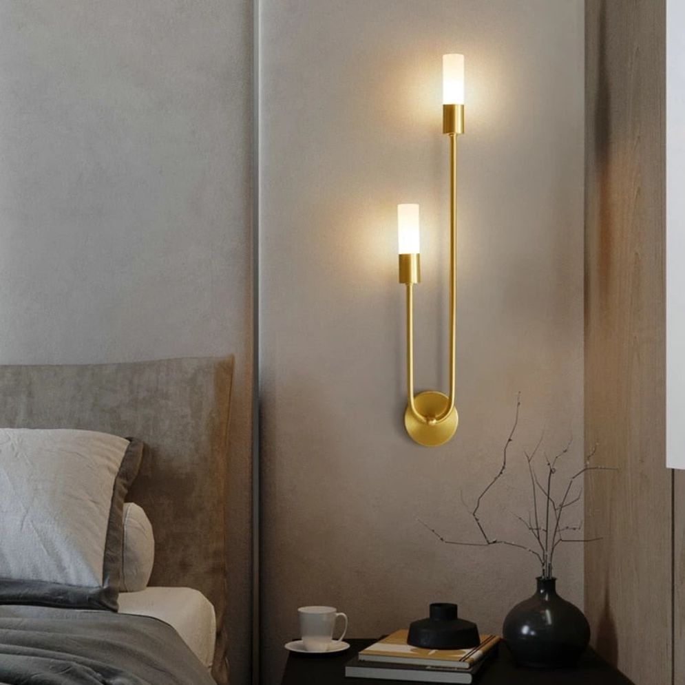 Applique Murale LED Noir ou Or en Forme de U