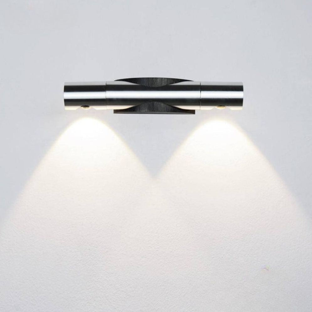 Applique Murale Led pour Miroir et Salle de Bain Chromée Et Arrondie -Lumiine
