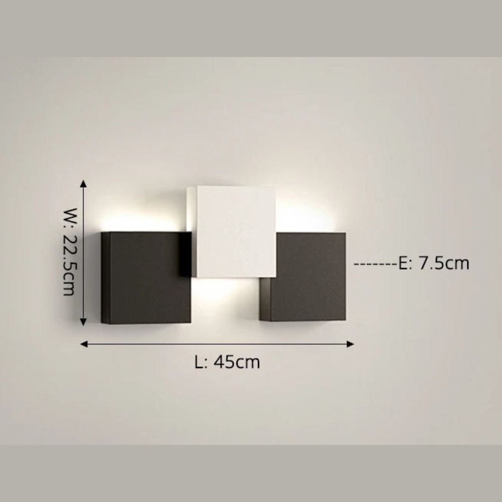Applique Murale Moderne à Led avec Abat-Jour en Métal Creative