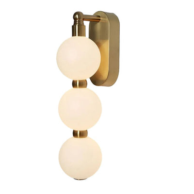 Applique Murale Moderne Boule en Verre et Métal Macaroon - Lumiine