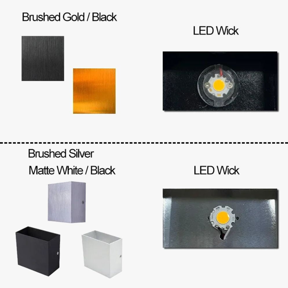 Applique Murale Moderne en Aluminium Brossé pour Éclairage Intérieur - Lumiine