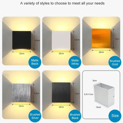 Applique Murale Moderne en Aluminium Brossé pour Éclairage Intérieur - Lumiine