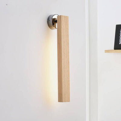 Applique Murale Moderne en Bois Naturel - Lumiine