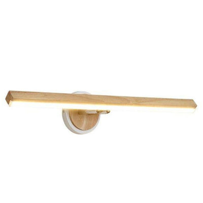 Applique Murale Moderne Led Allongée en Bois Scandinave - Lumiine

