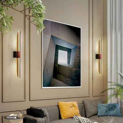 Applique Murale Moderne Led Arrondie Métal et Bois Nordic | Lumiine