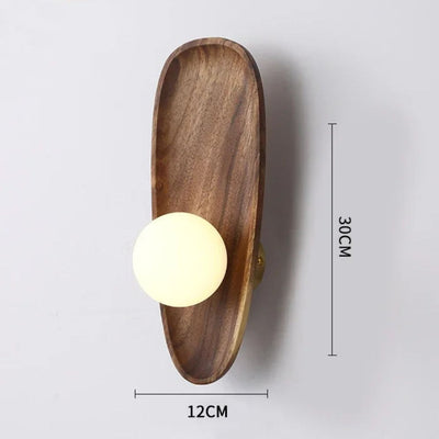 Applique Murale Moderne à Led en Bois Style Minimaliste - Lumiine
