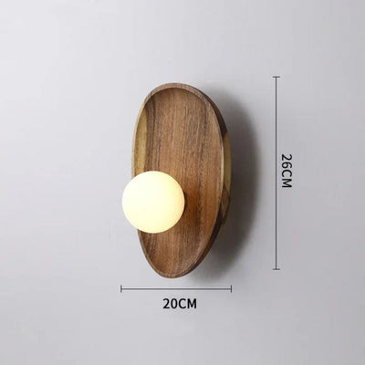 Applique Murale Moderne à Led en Bois Style Minimaliste - Lumiine
