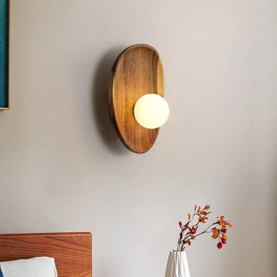 Applique Murale Moderne à Led en Bois Style Minimaliste - Lumiine
