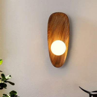 Applique Murale Moderne à Led en Bois Style Minimaliste - Lumiine
