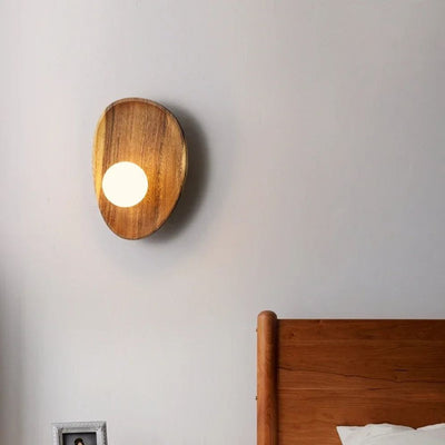 Applique Murale Moderne à Led en Bois Style Minimaliste - Lumiine
