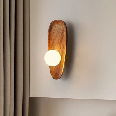 Applique Murale Moderne à Led en Bois Style Minimaliste - Lumiine

