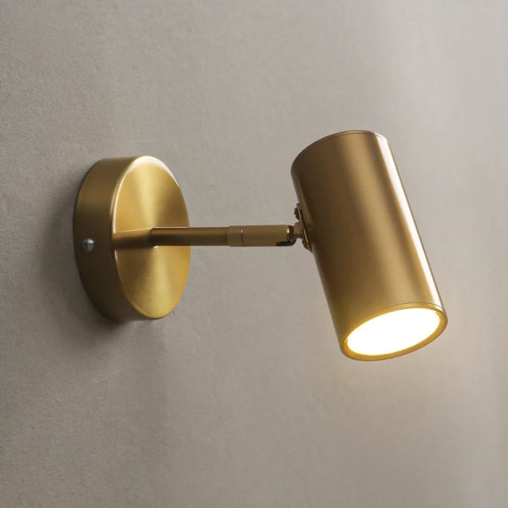 Applique Murale Moderne Led Style Spotlight Doré Liudmila - Lumiine