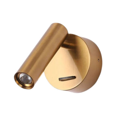 Applique Murale Moderne Led Style Spotlight Doré Tube - Lumiine