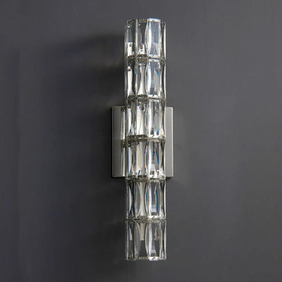 Applique Murale Nordique en Cristal Transparent - Lumiine