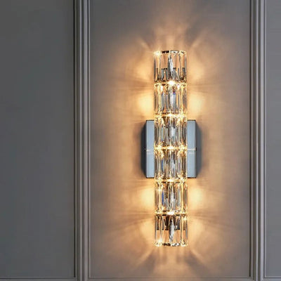 Applique Murale Nordique en Cristal Transparent - Lumiine