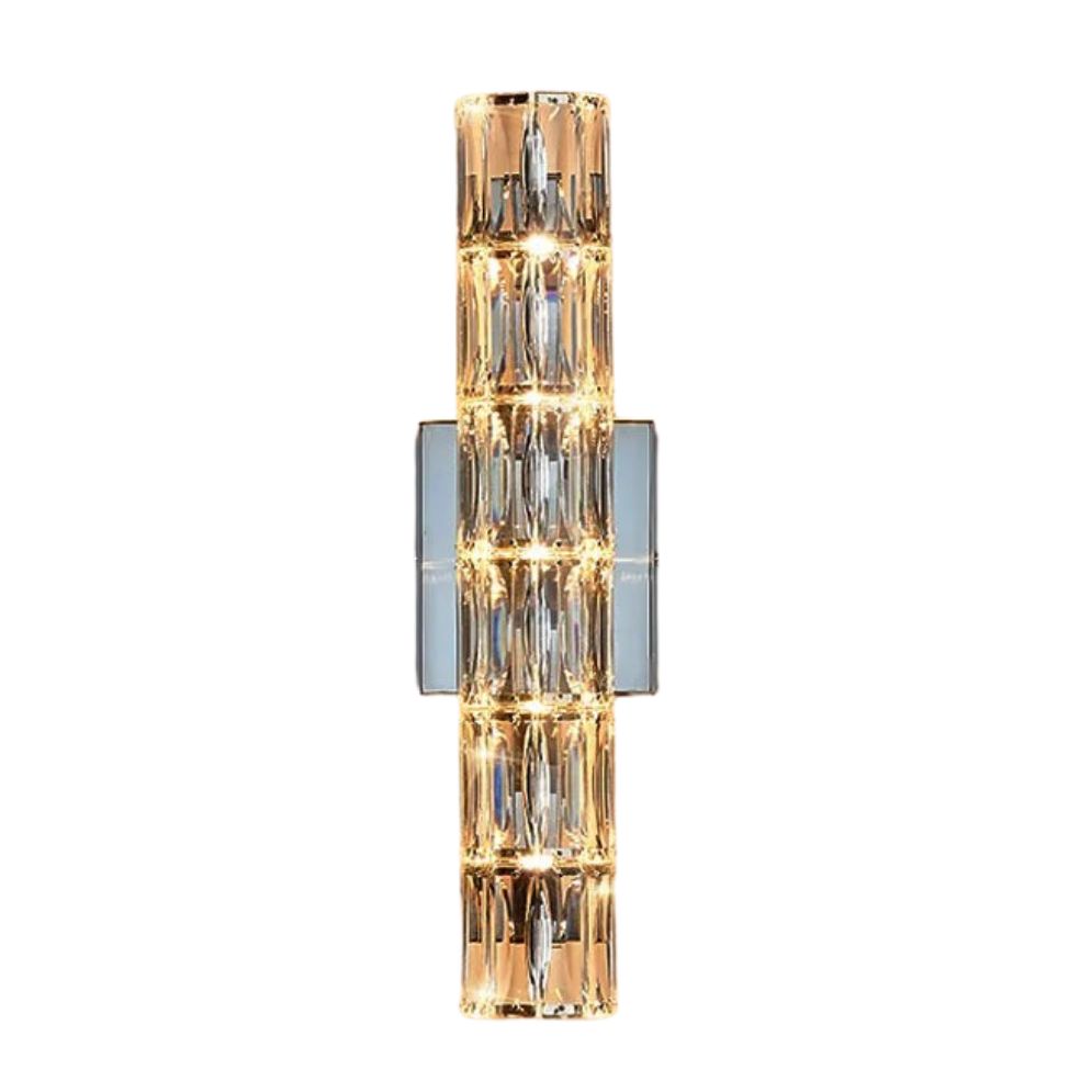 Applique Murale Nordique en Cristal Transparent - Lumiine